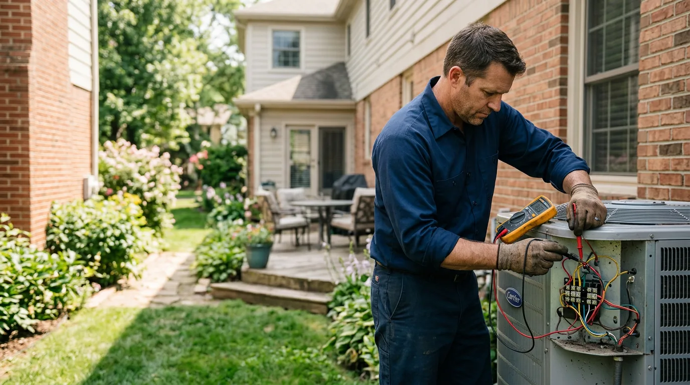 HVAC technician working near Newton, WV